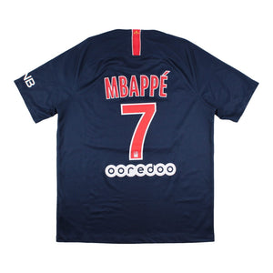 PSG 2018-18 Home Shirt (Mbappe #7) (S) (Very Good)_0