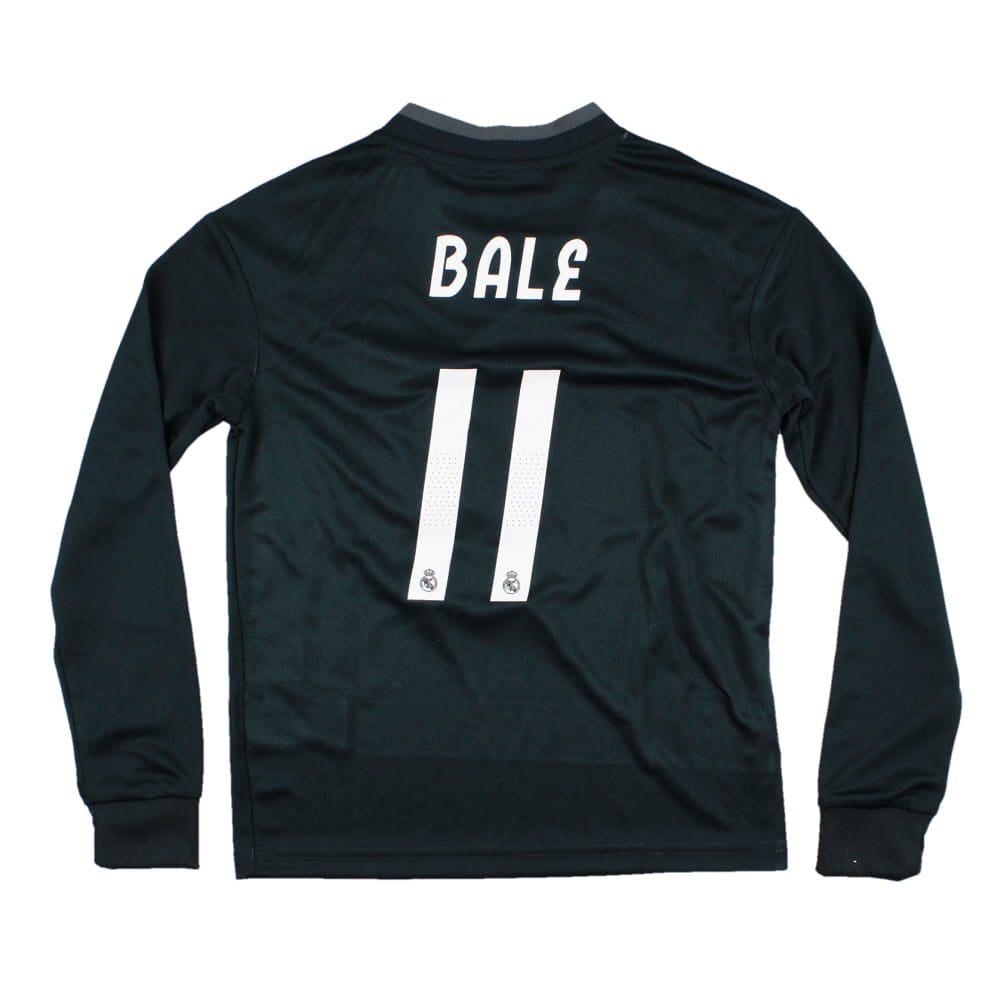 Real Madrid 2018-19 Away Long Sleeve Shirt (Bale #11) (9-10y