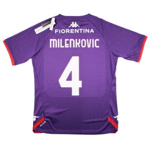 Fiorentina 2022-23 Kappa Training Shirt (Milenkovic #4) (XL) (BNWT)_0