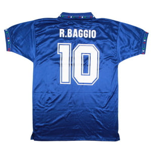 Italy 1994-96 Score Draw Home Shirt (M) R.Baggio 10 (Excellent)_0