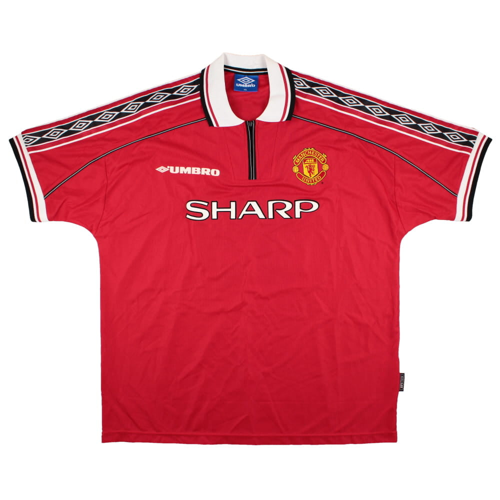 Manchester United 1998-2000 Home Shirt (XXL) Treble Winners #99