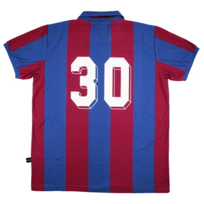 Barcelona 1982 Retro Home Shirt (XL) #30 (Excellent)