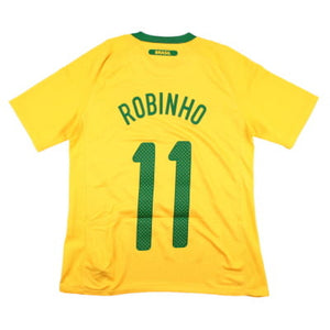 Brazil 2010-11 Home Shirt (LB) Robinho #11 (Mint)_0