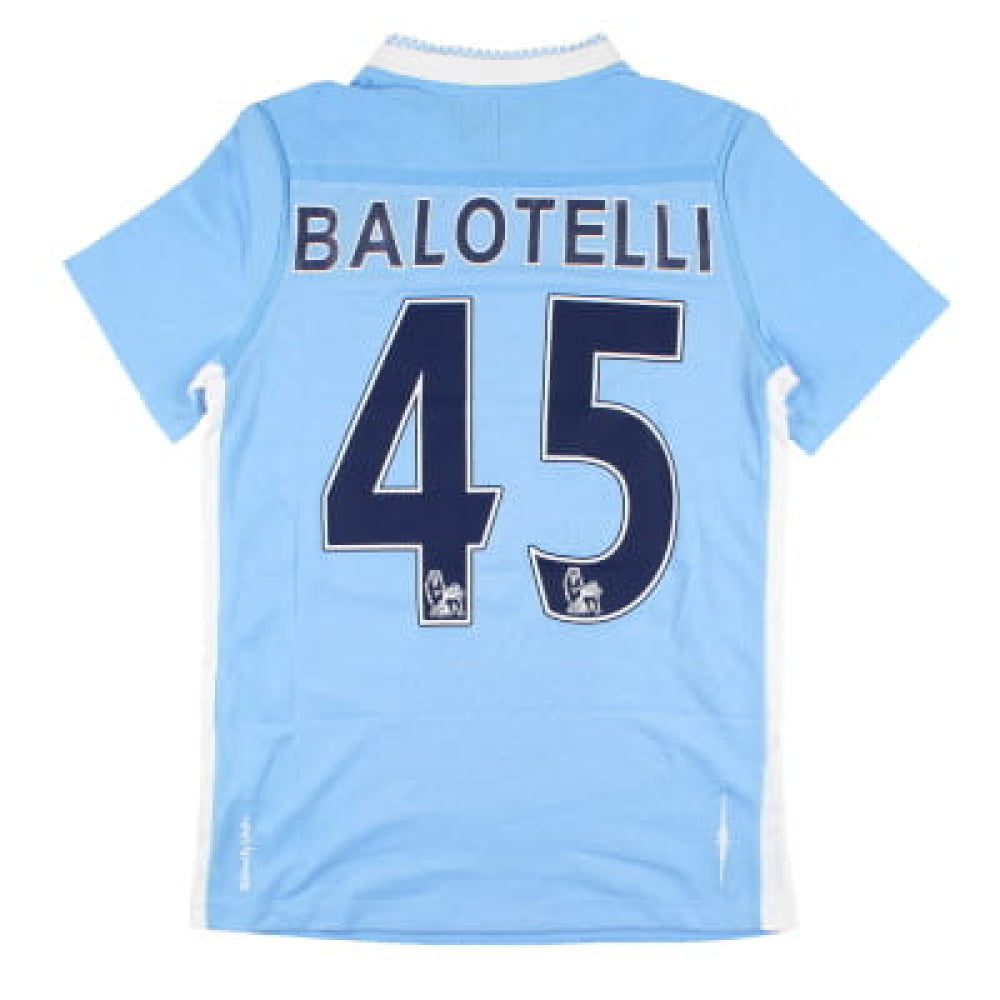 Manchester City 2011-12 Home Shirt (LB) Balotelli #45 (Mint)_0