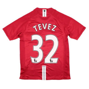 Manchester United 2007-09 Home Shirt (LB) Tevez #32 (Mint)_0