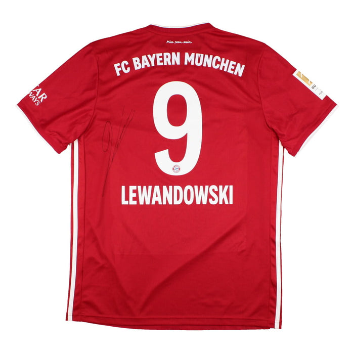 Bayern Munich 2020-21 Home Shirt (L) (Lewandowski #9) (Signed) (BNWT)