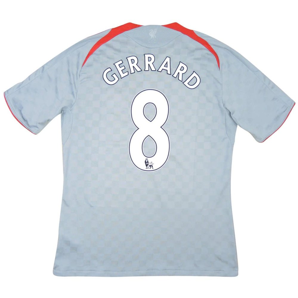 Liverpool 2008-09 Away Shirt (Gerrard #8) (L) (Very Good)_0