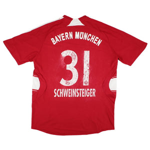 Bayern Munich 2007-09 Home Shirt (M) Schweinsteiger #31 (Fair)_0