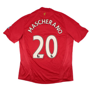 Liverpool 2008-10 Home Shirt (XL) Mascherano #20 (Very Good)_0