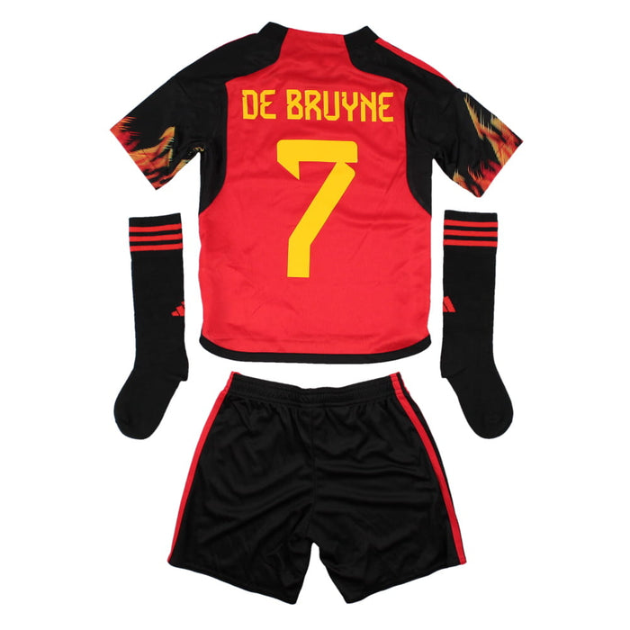 Belgium 2021-23 Home Kit (De Bruyne #7) (2XS infant) (Excellent)