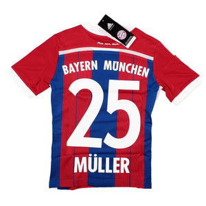 Bayern Munich 2014-15 Home Shirt (XSB) Muller #25 (Mint)_0