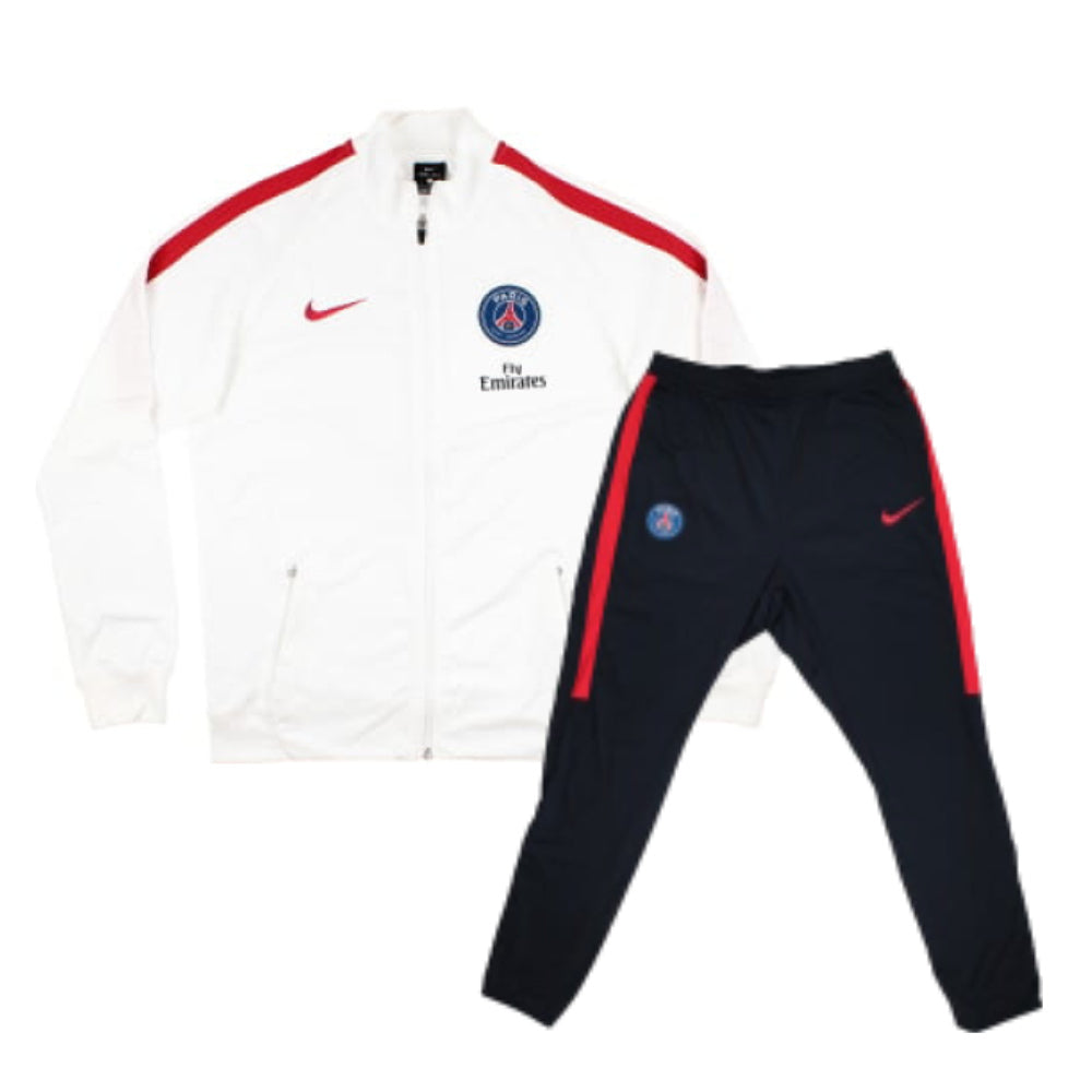 psg white tracksuit top