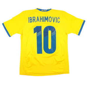 Sweden 2013-14 Home Shirt (MB) Ibrahimovic #10 (Very Good)_0