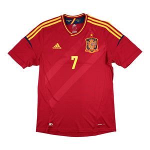 Spain 2012-13 Home Shirt (M) David Villa #7 (Excellent)_1