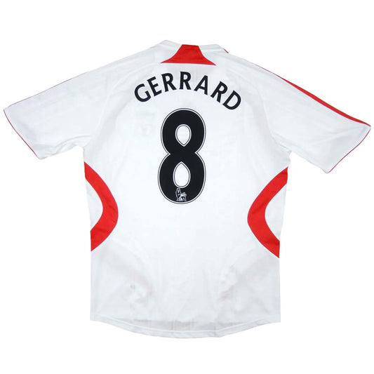 Liverpool 2007-08 Away Shirt (M) Gerrard #8 (Good)_0