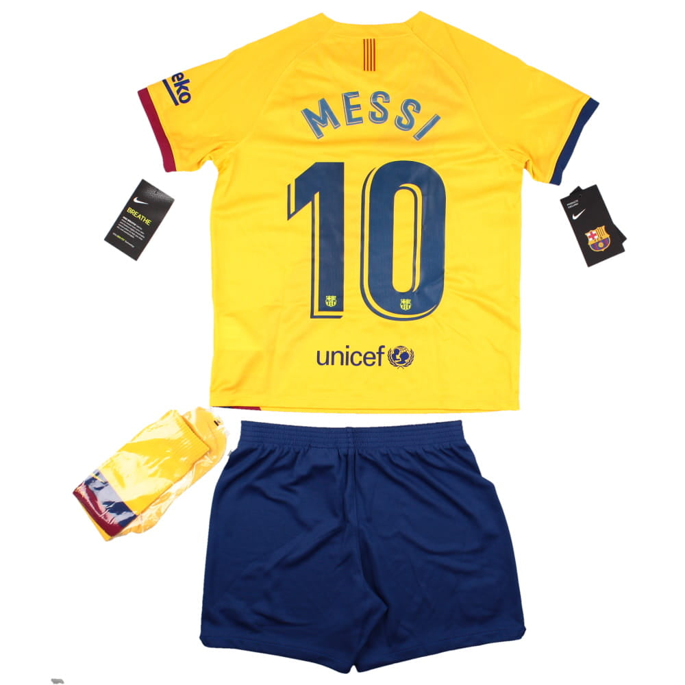Barcelona 2019-20 Away Infant Kit (Messi #10) (XLB) (Very Good