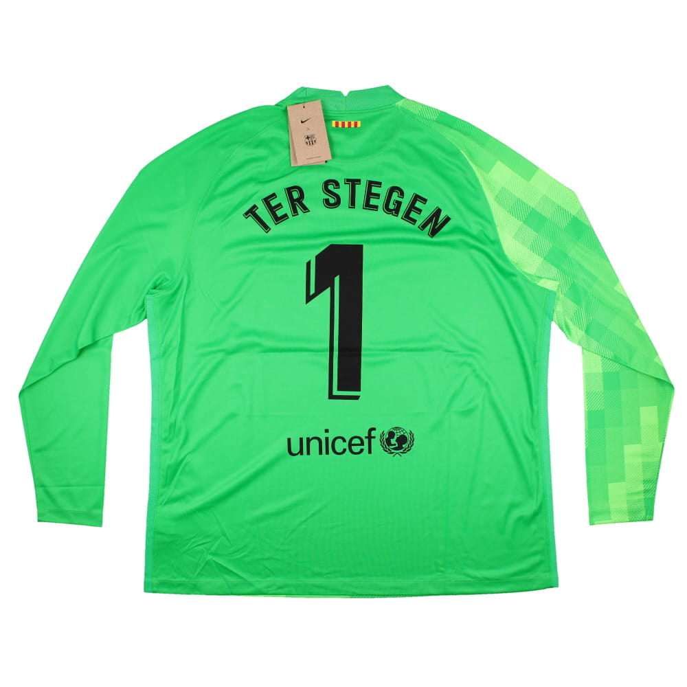 Green Stoke Away Kit 2021 Barcelona 2021-22 GK Away Long Sleeve