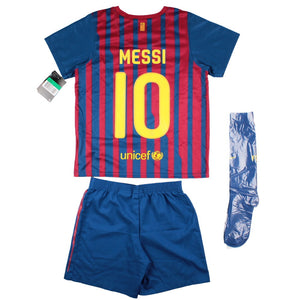 Barcelona 2011-12 Home Infant Kit (Messi #10) (XLB) (Mint)_0