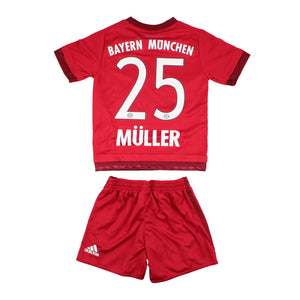 Bayern Munich 2015-16 Home Infant Kit (Muller #25) (3-4y) (Mint)_0