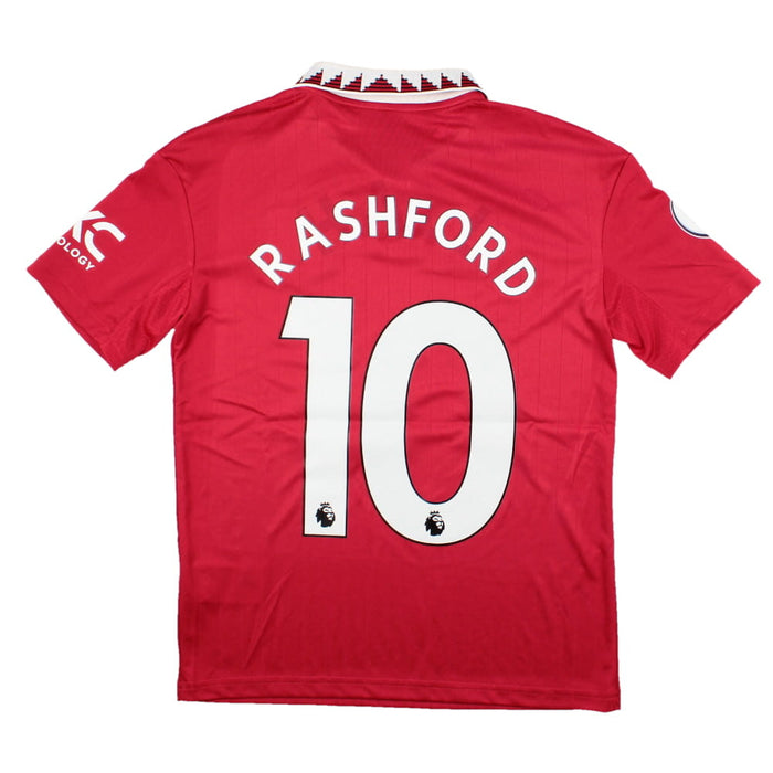 Manchester United 2022-23 Home Shirt (11-12y) Rashford #10 (Very Good)