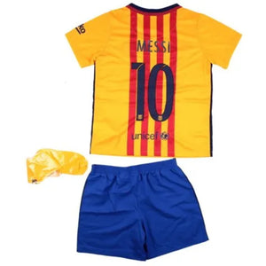 Barcelona 2015-16 Away Mini KIt (XLB) Messi #10 (Excellent)_0