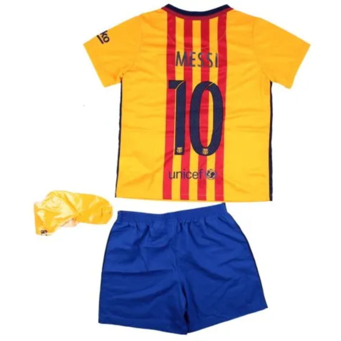 Barcelona 2015-16 Away Mini KIt (XLB) Messi #10 (Excellent)