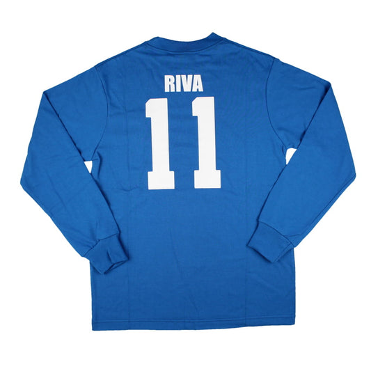 Italy Long Sleeve Retro Home Shirt (M) Riva #11 (Excellent)_0