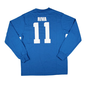 Italy Long Sleeve Retro Home Shirt (M) Riva #11 (Excellent)_0