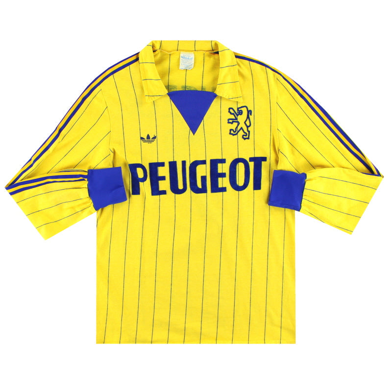 1981-82 Sochaux adidas Match Issue Home Shirt #12 L/S M