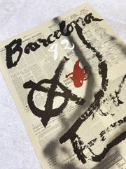 1982 Barcelona Copa Del Mundo De Futbol Espana Original Print