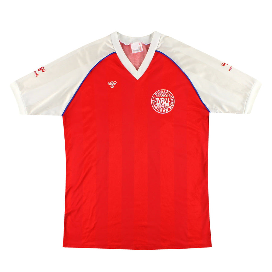 1984-86 Denmark Hummel Home Shirt L