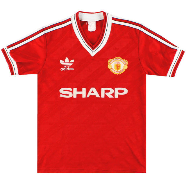 1986-88 Manchester United adidas Home Shirt Y