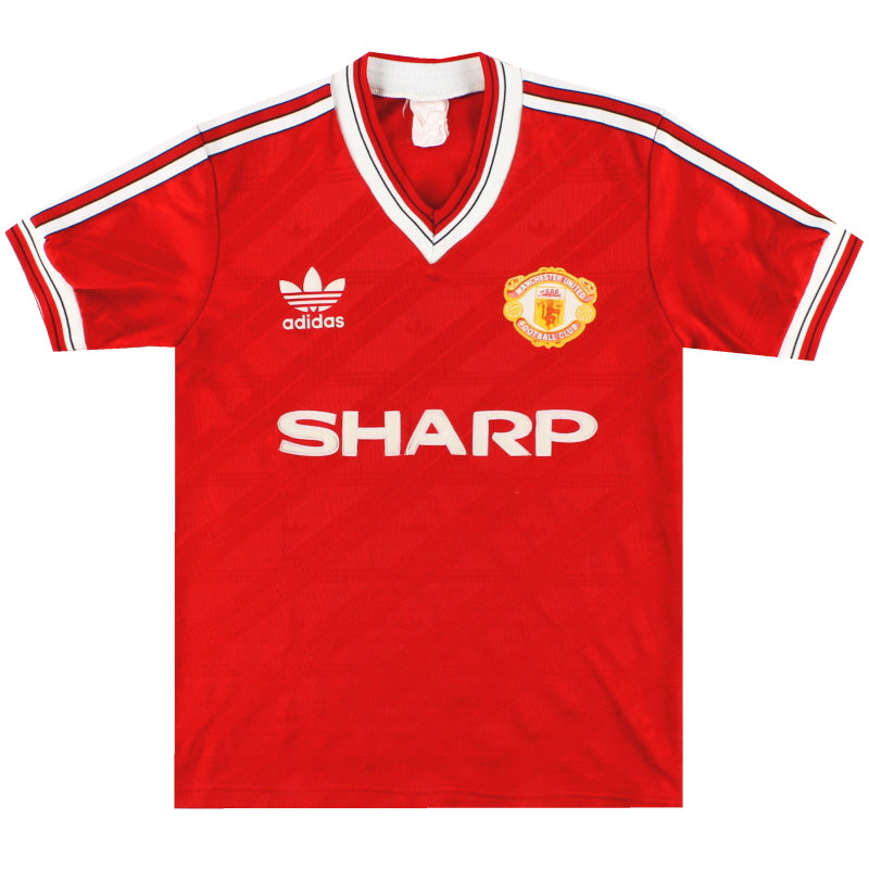 1986-88 Manchester United adidas Home Shirt Y