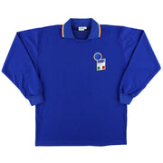 1986-90 Italy Diadora Player Issue Home Shirt #16 L/S