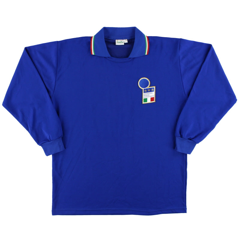 1986-90 Italy Diadora Player Issue Home Shirt #16 L/S