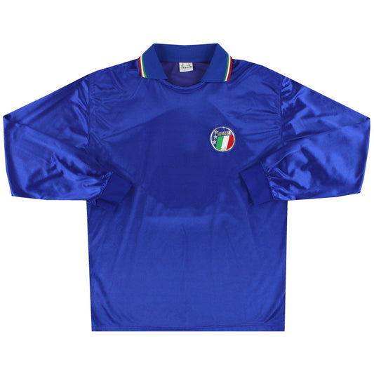 1986-90 Italy Diadora Player Issue Home Shirt #8 L/S
