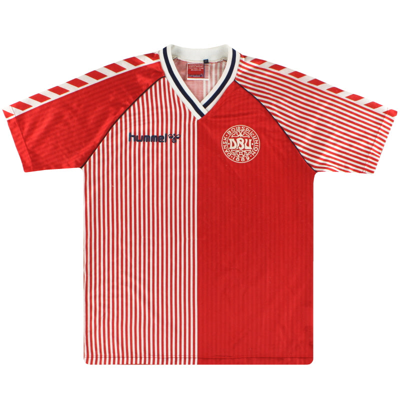 1986 Denmark Hummel Home Shirt S