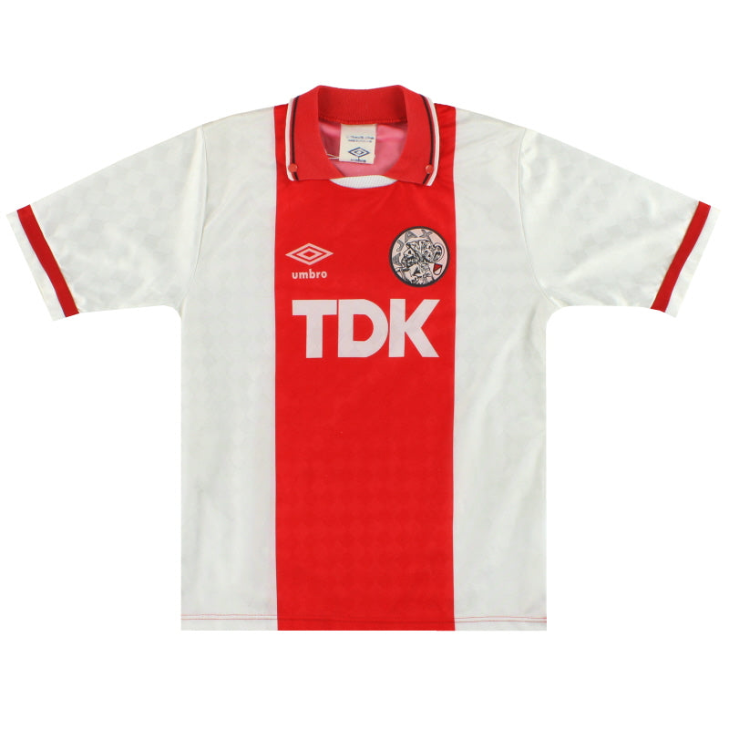 1989-91 Ajax Umbro Home Shirt Y