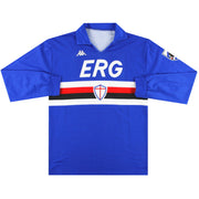 1988-90 Sampdoria Kappa Home Shirt #18 L/S