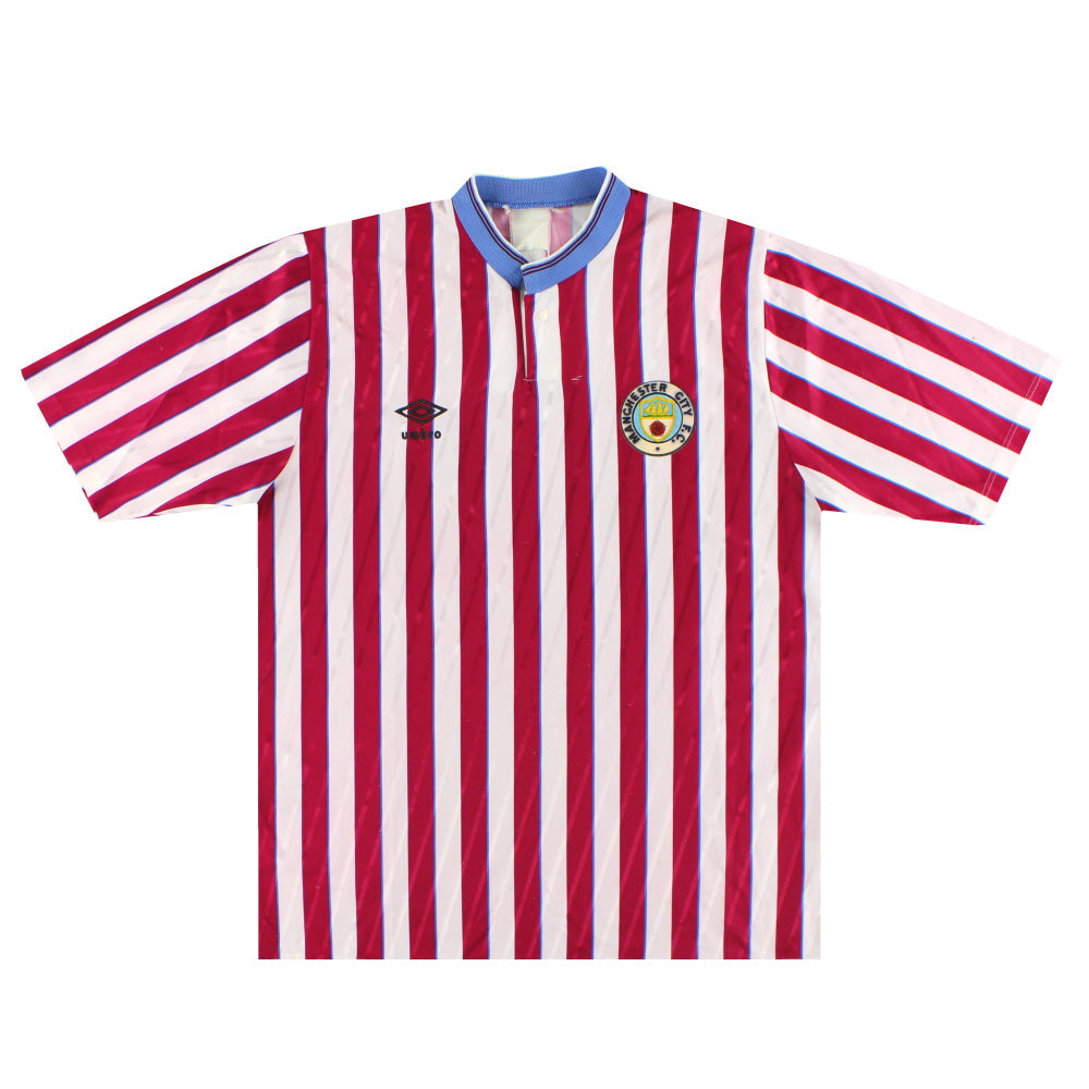1988-90 Manchester City Umbro Away Shirt XL