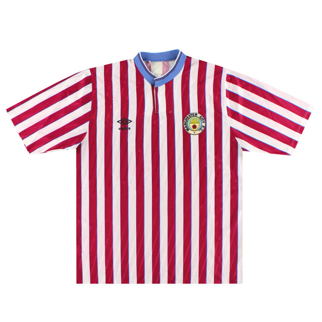 1988-90 Manchester City Umbro Away Shirt XL