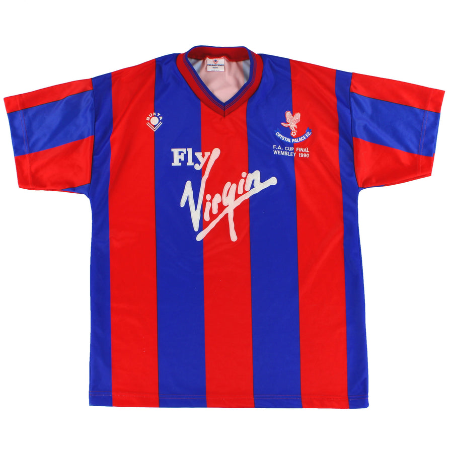 1989-90 Crystal Palace Bukta 'F.A Cup Final' Home Shirt L