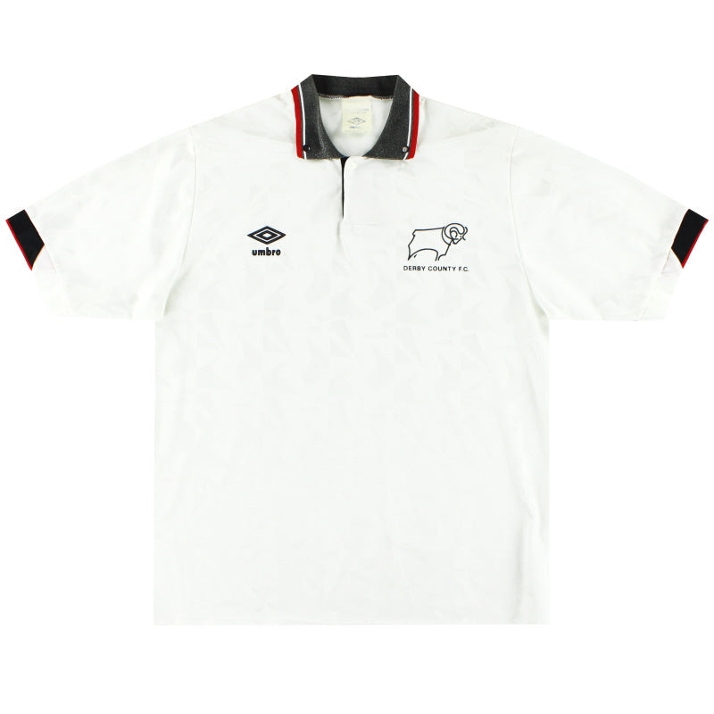 1989-91 Derby County Umbro Home Shirt XL