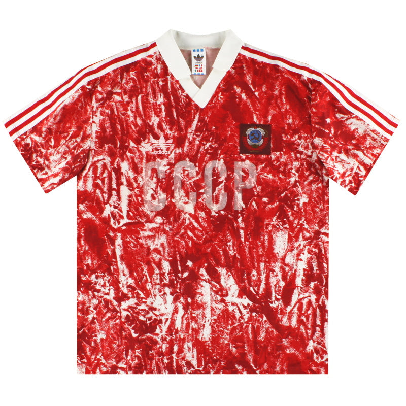 1989-91 Soviet Union adidas Home Shirt L