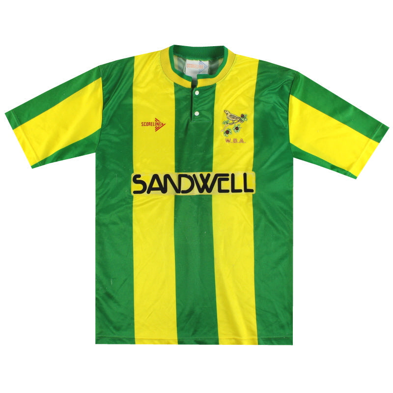 1989-91 West Brom Scoreline Away Shirt L.Boys