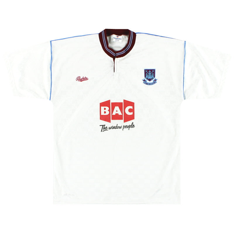 1990-91 West Ham Bukta Away Shirt M