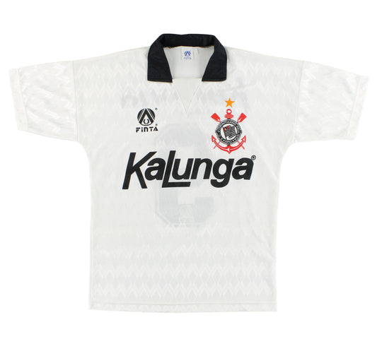 1990-91 Corinthians Finta Home Shirt #9 L