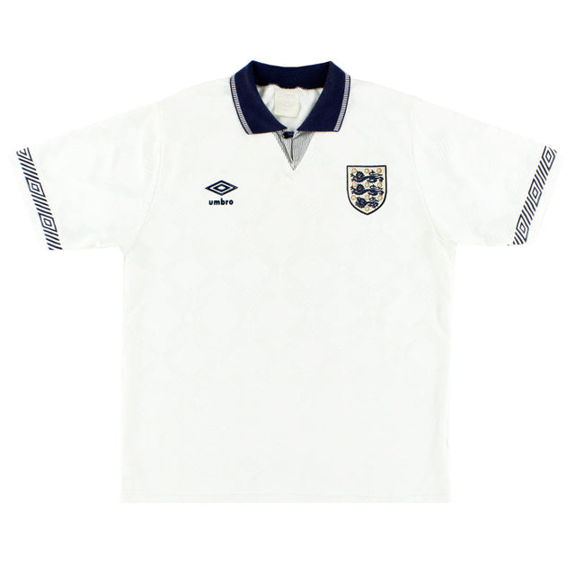 1990-92 England Umbro Home Shirt S