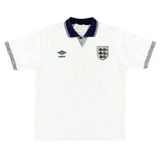 1990-92 England Umbro Home Shirt L