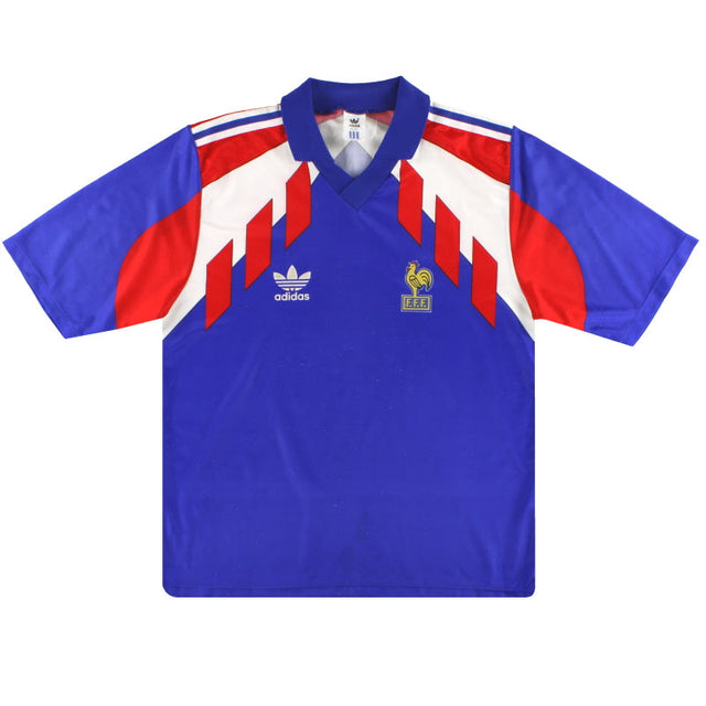1990-92 France adidas Home Shirt M